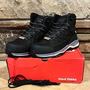 Hard Yakka Y60335 Atomic PR Black and Gray Safety Toe Work Boots
